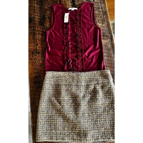 Beautiful Tweed like wool blend Women’s Willi Smith lined Skirt Size 8 - Picture 3 of 14